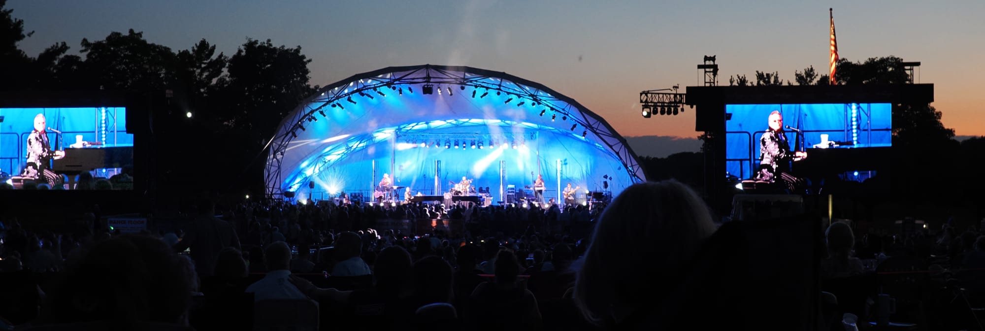 outdoor concert venue at sunset Bakersfield